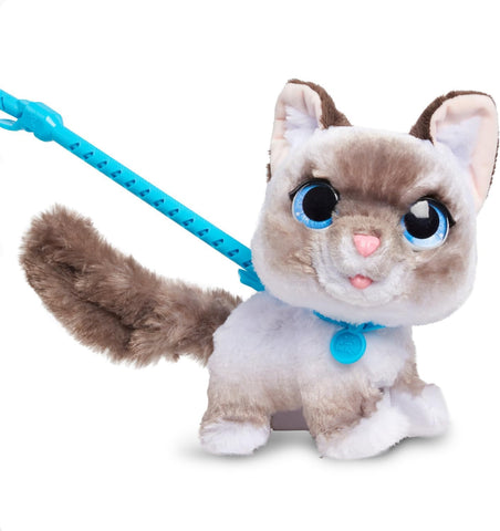 Just Play FurReal Wag-a-lots Kitty, Used- acceptable, missing part of leash, still usable, scruffy bag