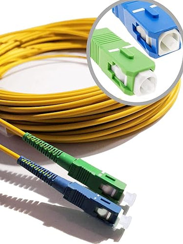 Elfcam Fibre Optic Cable Compatible with SC/APC to SC/UPC - 3 m - (ref G561)