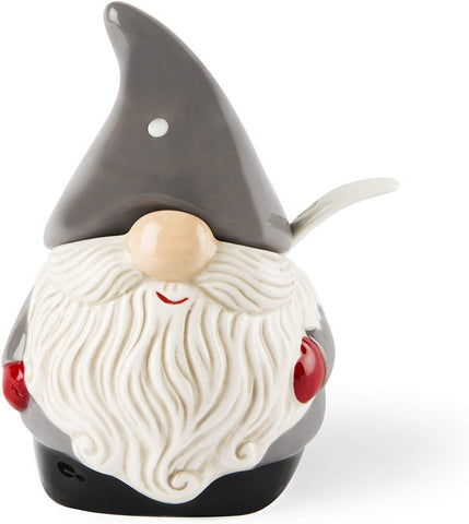 Excelsa Gnomo Christmas Sugar/Cheese, Ceramic , new but the spoon is missing