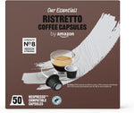 by Amazon Ristretto Coffee Capsules Nespresso Compatible, Medium Roast pack of 36 only- best before 10/10/25- open/damaged box  and taped