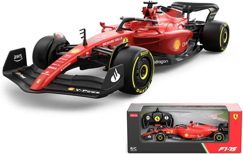 Ferrari F1 F1-75 RC Car (1:18 Scale) - 2022 Formula 1 remote control car Drivers, used-very good, open, scruffy box