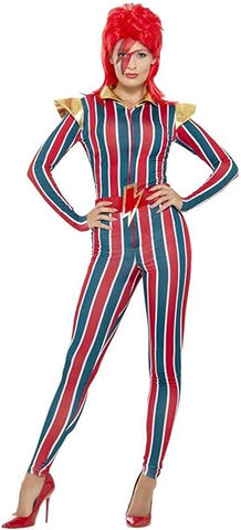 Smiffys Miss Space Superstar Costume, RED/GREEN size S  refurbished  (ref tt143)