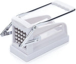 KitchenCraft Potato Chipper, Plastic and Stainless Steel, 23.5 x 10.5 x 12 cm, White- used/good but scruffy box