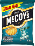 McCoy's Potato Crisps 47.5g – Thai Sweet Chicken, best before 21/12/24, scruffy pack, may come crushed