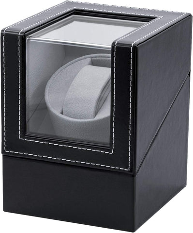 Mcbazel Automatic Watch Winder Box Single Automatic Watch Display Storage -new but open/scruffy box