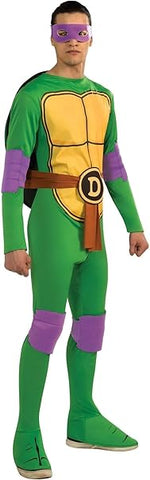 Rubie's Teenage Mutant Ninja Turtles Donatello Adult Costume, New but missing one elbow, knee pad, scruffy packaging