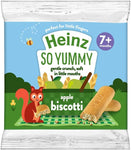 Heinz So Yummy Apple Biscotti 7+ Months 60g- best before 30/06/24- may be crushed in the pack