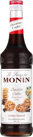 MONIN Premium Chocolate Cookie Syrup 700ml- best before 05/26- slight dirty label/dented cap