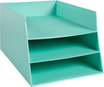 Exacompta -  1 letter tray with 3 levels for documents in A4+ format (up to 24x32cm) new but middle shelf ripped on the side