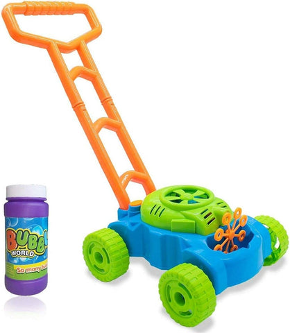 Ram© Lawn Bubble Mower Push Along Toy, New but open, scruffy box