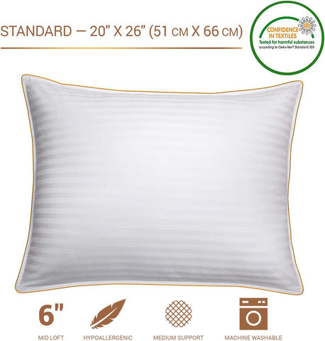 5 STARS UNITED Standard Pillows 1-Pack - 50x65 cm - New but only one pillow, scruffy box