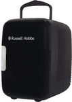 Russell Hobbs Mini Cooler RH4CLR1001B 4L/6 Can Portable Mini Cooler & warmer AC/DC used - acceptable: light scratches inside and out, dust on fan