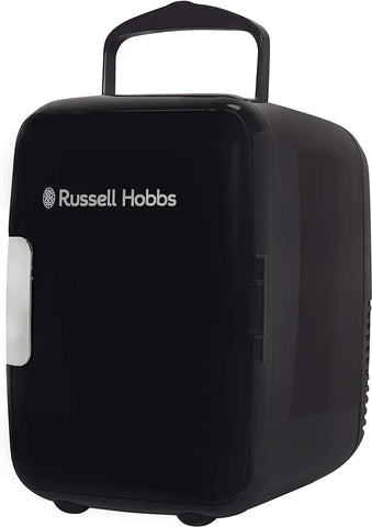 Russell Hobbs Mini Cooler RH4CLR1001B 4L/6 Can Portable Mini Cooler & warmer AC/DC used - acceptable: light scratches inside and out, dust on fan