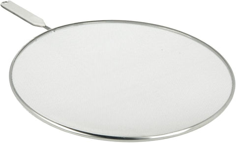 Metaltex Aluminium Mesh Splatter Screen Splash Guard,Silver,33 cm new but mesh dented in places