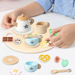 Kabeiqi Wooden Tea Set Toy, New, open, damaged box, taped