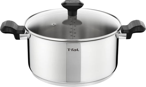 Tefal Comfort Max Stewpot 24cm Induction , new but few marks on the bottom inside the pot , open , scruffy box