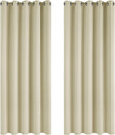 Deconovo Blackout Curtains Thermal 66x63'' Beige, condition new, no original packaging