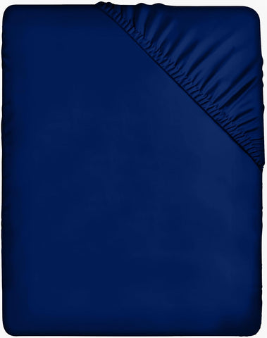 Utopia Bedding Fitted Sheet Double, Royal Blue - Deep Pocket 14 inch (35 cm)- new but open pack