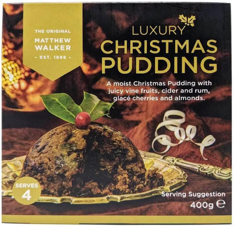 Matthew Walker Luxury Christmas Pudding, 400g best before 1/26