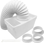 SPARES2GO Vent Hose Condenser Kit for Tumble Dryer (1.2m), condition new, open, scruffy box