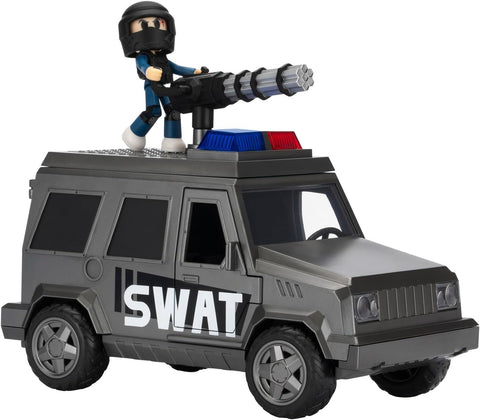 DevSeries Jailbreak: SWAT Van - 8" Vehicle with Lights, New but damaged packaging