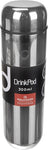 Drinkpod Vacuum Insulated Flask, mirrored finish, 300ml, New but small dent & scratch on the lid top edge, fingermarks, scruffy box