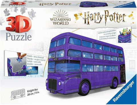 Ravensburger Harry Potter Knight Bus 3D Jigsaw Puzzle, New, open, scruffy box