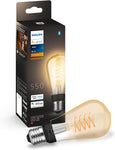 Philips Hue White Filament ST64 Smart Light Bulb [E27 Edison Scew] with Bluetooth- new but open/scruffy box