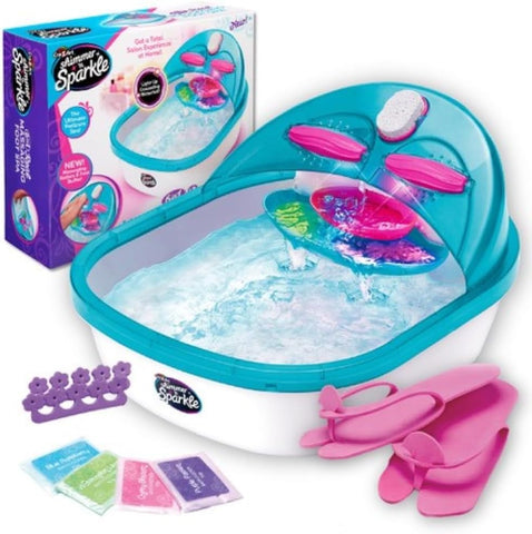 CRA-Z-ART Shimmer N Sparkle 6in1 Real Foot spa, Used- very good, missing slippers & pedi soak, needs batteries, tested, scruffy box