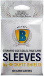 Beckett Shield Standard Card (100 Sleeves)