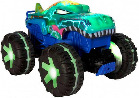 Hot Wheels Monster Trucks Remote Control Car, 1:15 Scale Mega-Wrex Alive JBD90- used very good, some minor scuffs