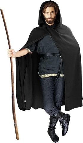 Renaissance Hooded Cape Medieval Costume used acceptable condition (ref tt139)