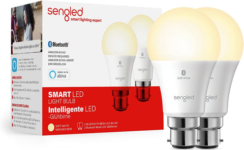 Sengled Smart Bulb, Alexa Light Bulb B22, Soft White, 2 Pack, New