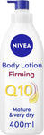 NIVEA Q10 60+ Mature Skin Body Lotion (400ml), scruffy bottle