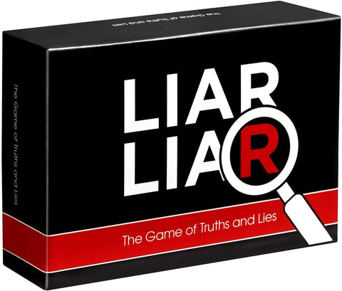 LIAR LIAR The Family Card Game of Truths and Lies, Used- very good, open, scruffy box