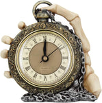 Nemesis Now Time Skeleton Clock 14cm Gold, Polyresin, One Size- new but light scratches to clock face, tested, no battery