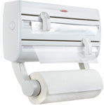 Leifheit Parat F2 Wall Mounted Cling Film Foil Dispenser for Rolls up to 30 cm Wide, White new but has a crack to the plastic at bottom, does not affect use