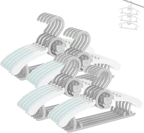 HGYZE Baby Hangers for Kids Clothes Closet, Hanger with Grey Bear New but open scruffy packaging