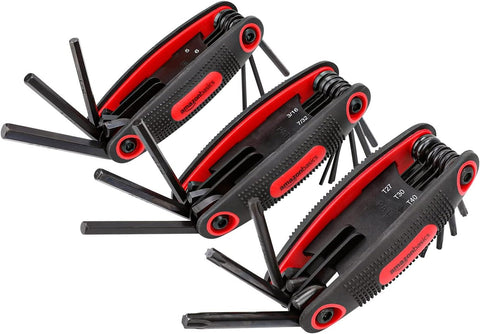 Amazon Basics Folding Hex Key Set - 3-Pack, New but scruffy box
