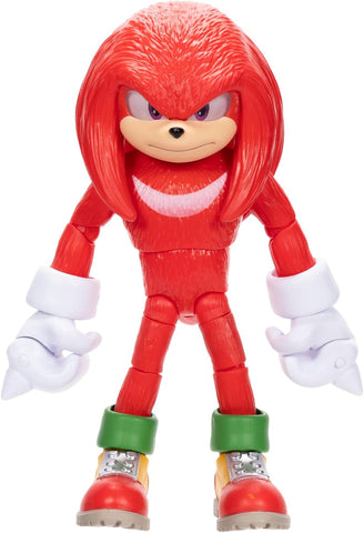 Sonic The Hedgehog Sonic 3 Movie Knuckles Figure, Used- acceptable, no original packaging