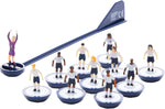 Subbuteo 3455 Player Set, White/Blue, New, still factory sealed but slightly dented box