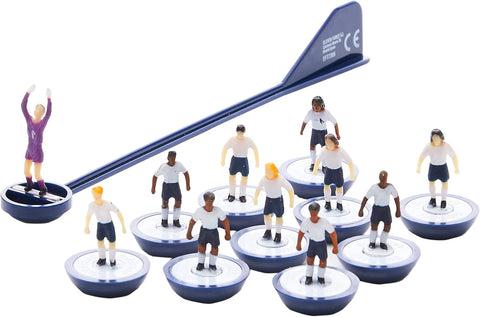 Subbuteo 3455 Player Set, White/Blue, New, still factory sealed but slightly dented box