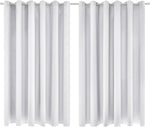 Deconovo Super Soft Solid Eyelet Thermal Insulated Blackout Curtains for Bedroom, 90" Width x72 Drop, 1 Pair, Silver Grey new but no original packaging