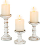 Candeldo Candle Holders for Pillar Candles , x3 , new , open scruffy box