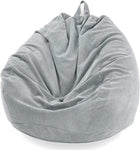 Chickwin Bean Bag Corduroy without Filling,grey , new but scruffy bag