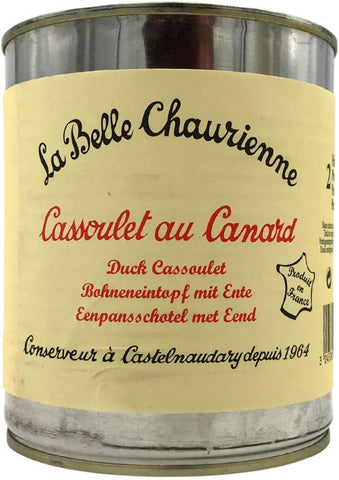 French Cassoulet With Duck - Cassoulet Au Canard La Belle Chaurienne- DENTED TIN 840g best before 2027