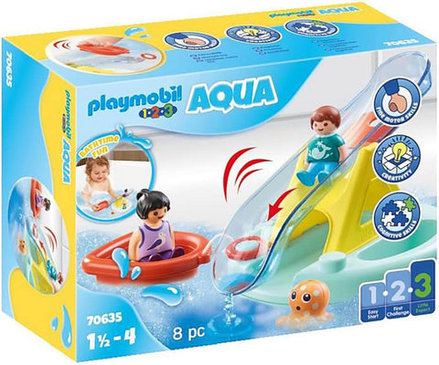 Playmobil 70635 1.2.3 AQUA Water Seesaw with Boat , new , opened-scruffy box