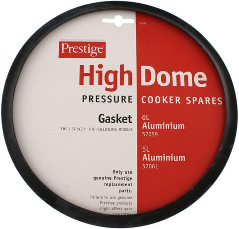 PRESTIGE Pressure Cooker Gasket, 5.0 liters - Black- used very good