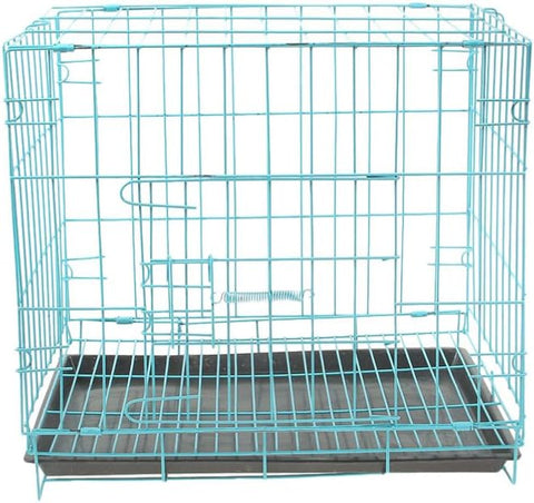 iplusmile Dog Crate 35L x 26W x 34H cm, small crack on tray, slightly bent wire