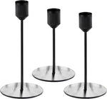 Ginger Ray Matte Black Candle Holders Pack of 3, New but open, slightly scruffy box